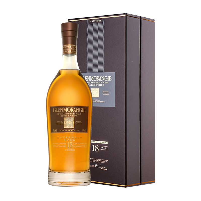 格兰杰（Glenmorangie）单一麦芽苏格兰威士忌高地进口洋酒18年雪莉桶苏玳桶波特桶经典 格兰杰18年 700ml