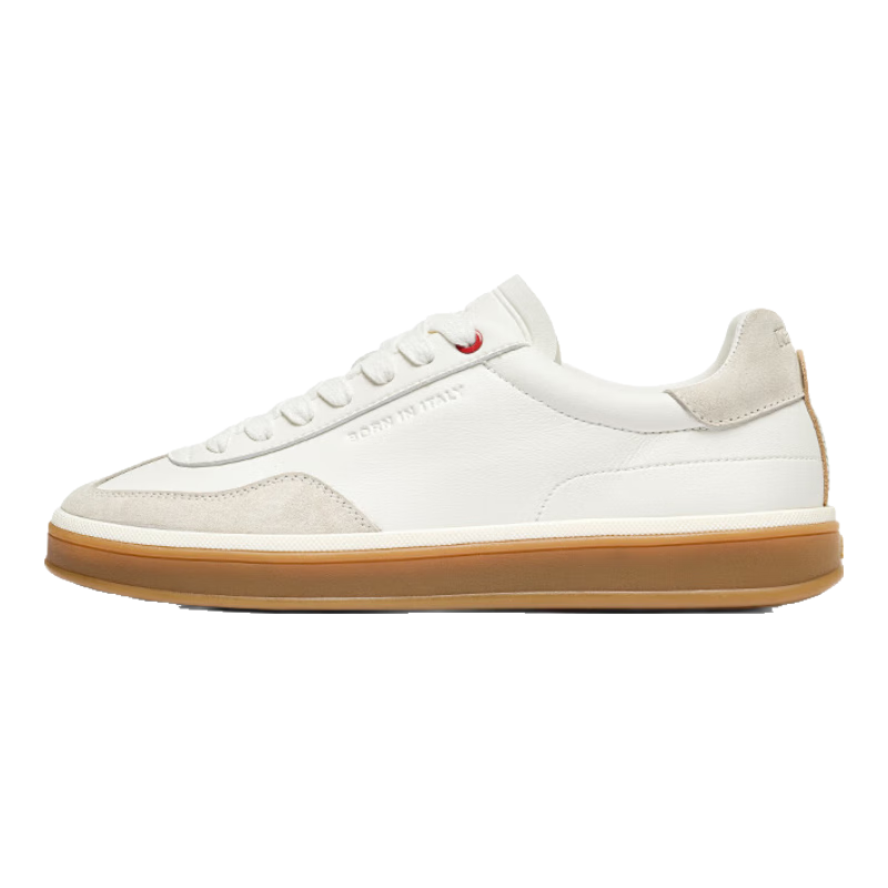 KAPPA卡帕男鞋复古板鞋男2024夏季耐磨滑板鞋透气休闲运动鞋子男 经典白/麦芽米粽 42