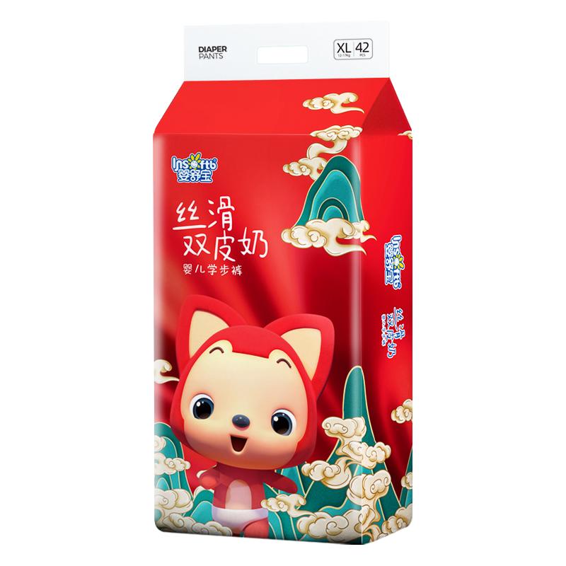 Insoftb 婴舒宝 阿狸双皮奶超薄拉拉裤纸尿裤XL42
