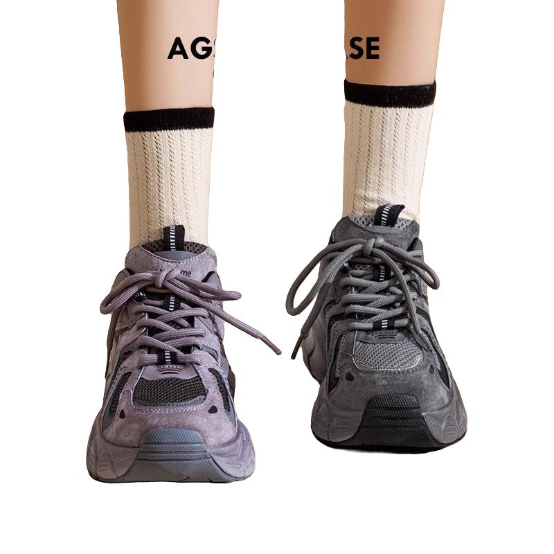 奥古狮登老爹鞋女2025春季厚底百搭ins运动鞋男