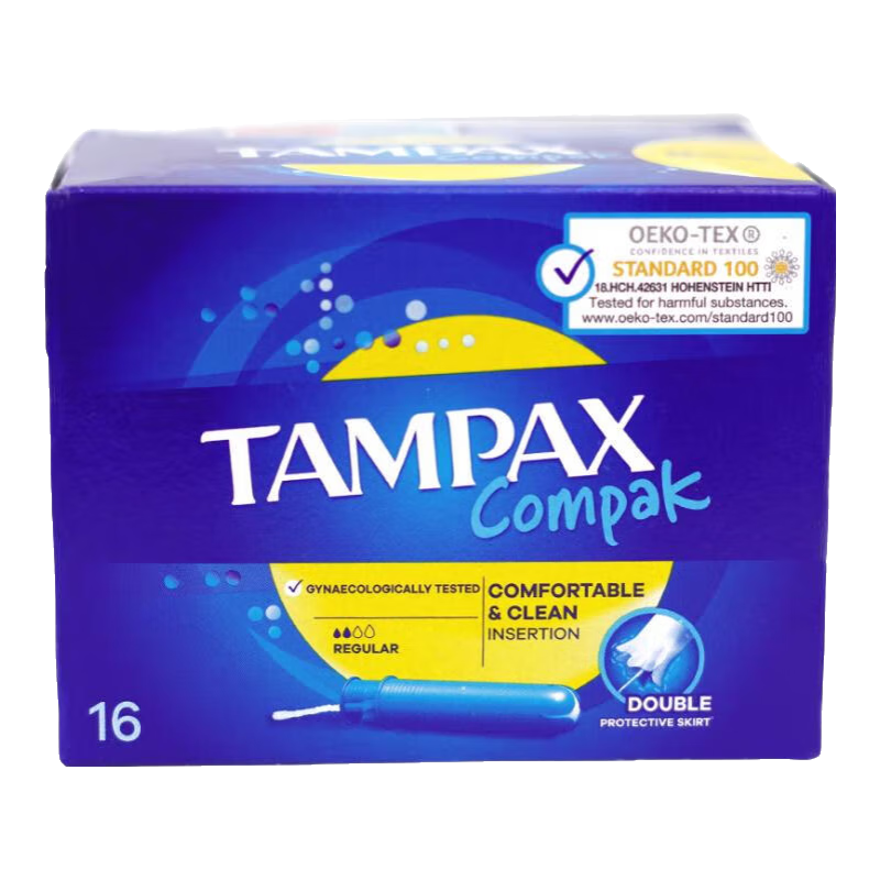 TAMPAX 丹碧丝 欧洲卫生棉条普通款16支/盒