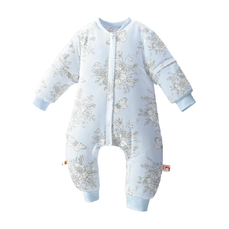 良良（liangliang）婴儿睡袋秋冬防踢被宝宝春秋包被纯棉防惊跳分腿睡袋 春秋款【适合20-25℃】拼图粉 L（身高80-95cm）