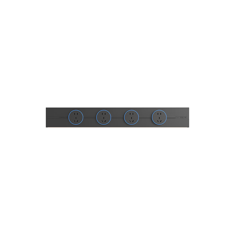  AUX/奥克斯 多功能 轨道插座+五孔  【带线明装】黑60cm+4个五孔