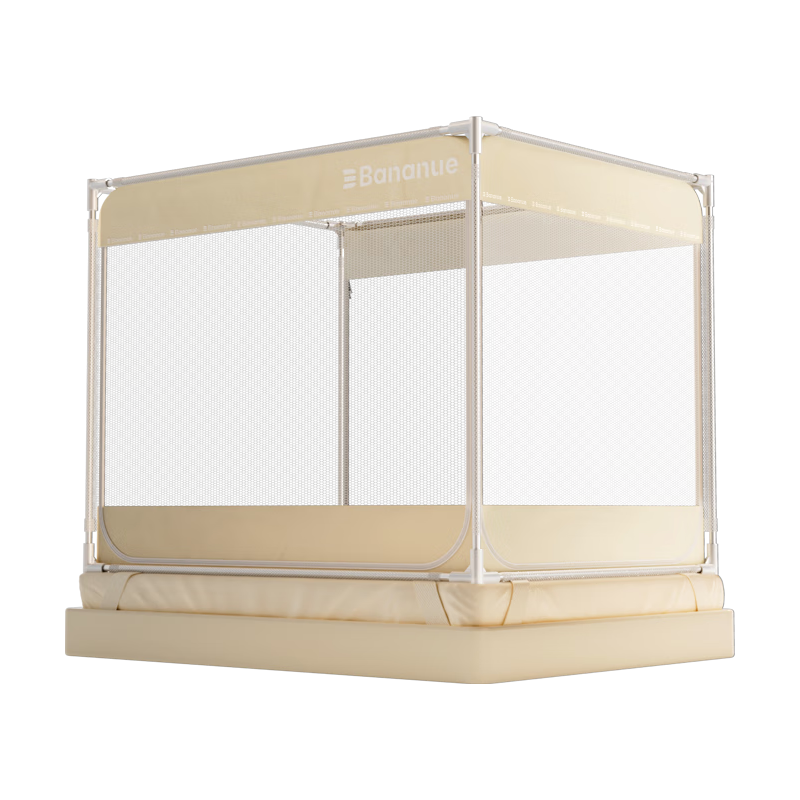 banxYe 半弦月 A类抗菌防摔蚊帐免安装架1.8×2米婴儿童家用大床1.5三开门纹怅