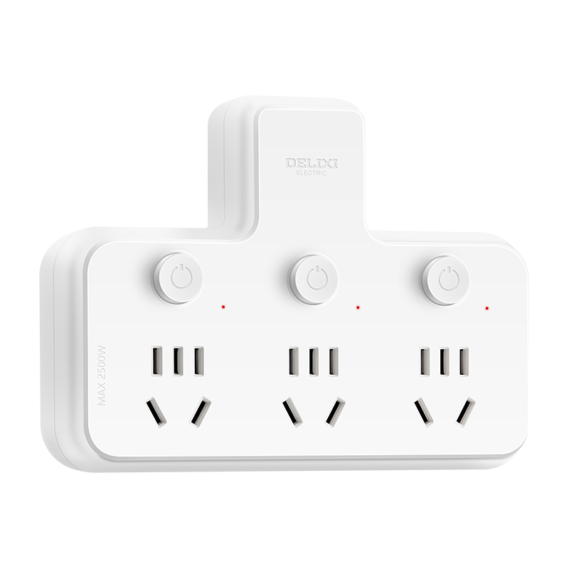 DELIXI 德力西 CD98Z-195008 一转三转换插头