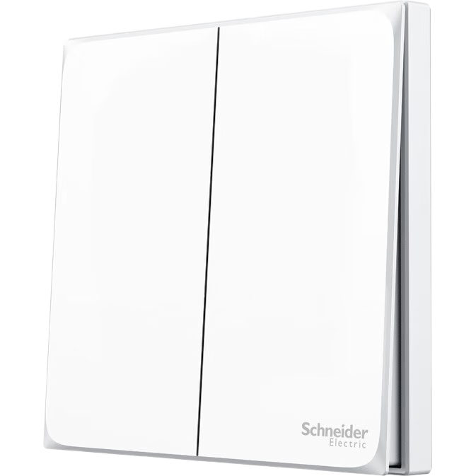 Schneider Electric 施耐德电气 皓呈系列 双开单控开关 奶油白