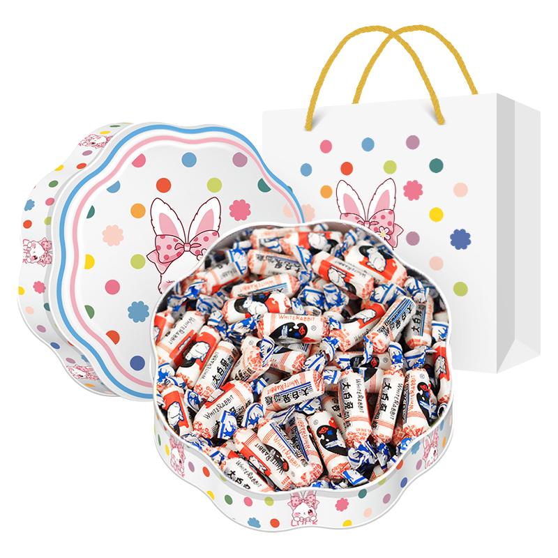 大白兔奶糖混合口味礼盒500g喜糖年货过年糖果走亲戚置办伴手