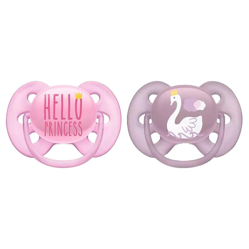 AVENT 新安怡 安抚奶嘴新生婴儿防胀气超软安睡宝宝透气安抚奶嘴x2