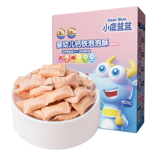 小鹿蓝蓝 婴幼儿钙铁泡酥小饼干 35g