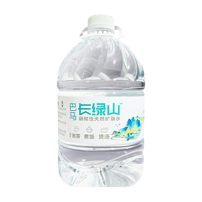 巴马丽琅长绿山矿泉水4.6Lx4瓶x1箱孝敬爸妈的巴马水 4.6L*4瓶*1箱