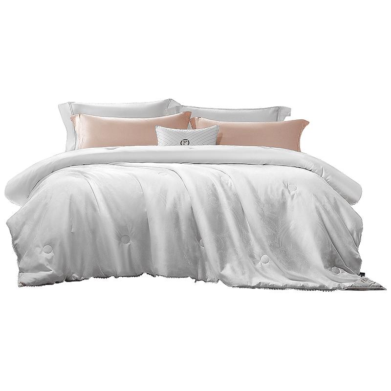 富安娜 FUANNA蚕丝被100%桑蚕丝双宫茧被子春秋被芯四季被 双人7斤 230*229cm