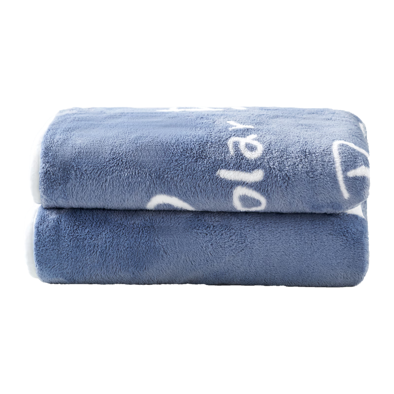 欧孕（OUYUN）婴儿法兰绒盖毯儿童宝宝加厚新生儿毛毯儿童四季小被子幼儿园 雪国行星