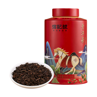 八马茶业 红茶金骏眉/正山小种/大红袍/铁观音/普洱熟茶 茶叶自己喝 罐装 80g