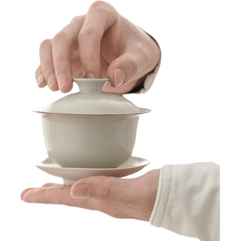 南山先生 黑陶系列 三才盖碗 100ml