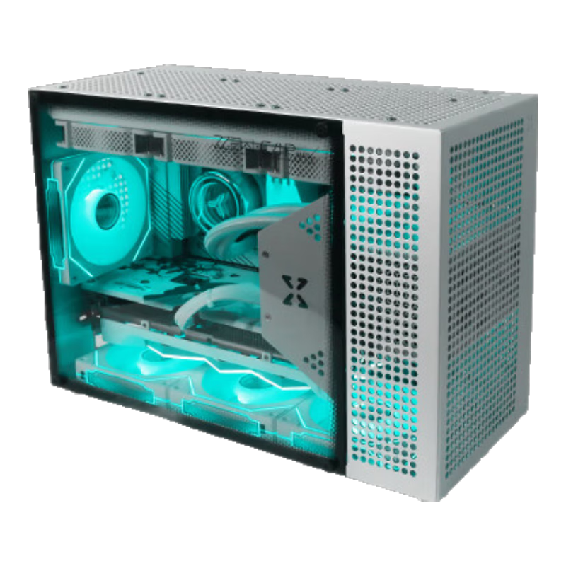 zzaw 小喆优品 C4P M-ATX机箱 银色