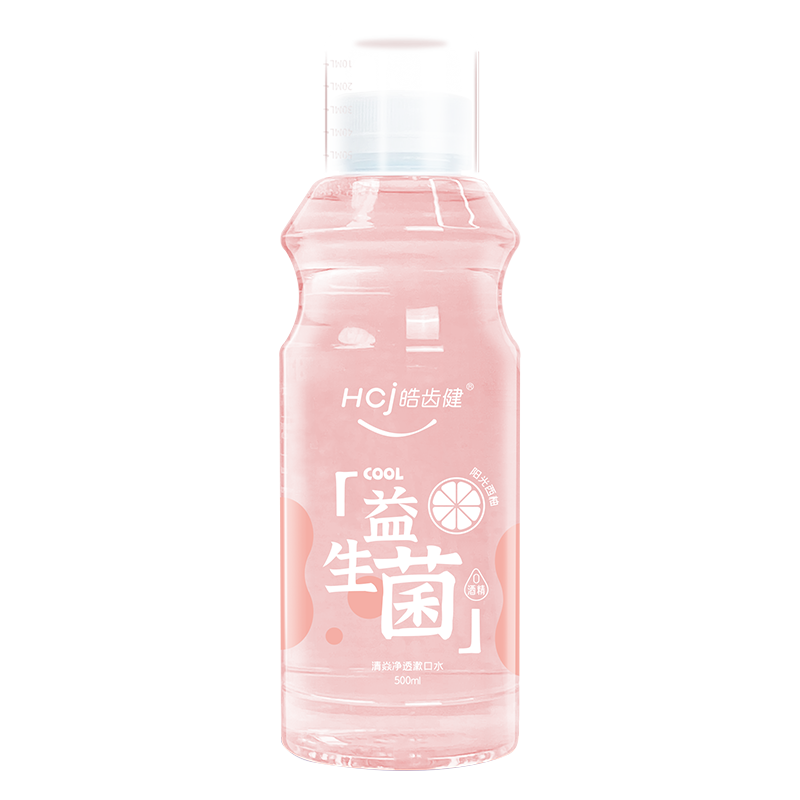 Hosjam 皓齿健 益生菌清焱净透漱口水 阳光西柚 500ml