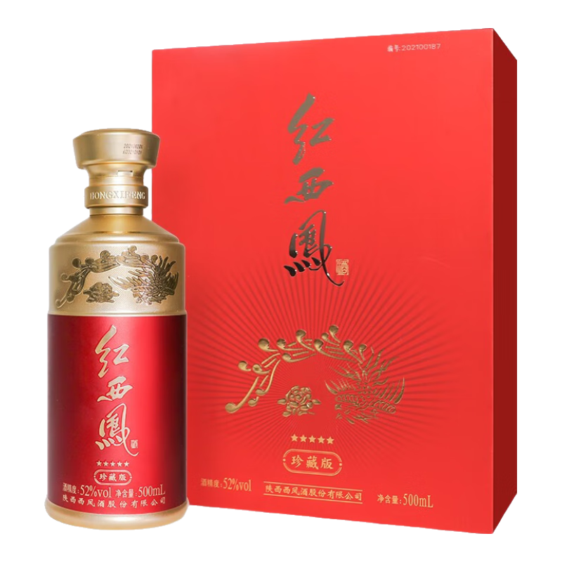 西凤酒白酒52度五星红西凤】价格_图片_评测_怎么样-什么值得买