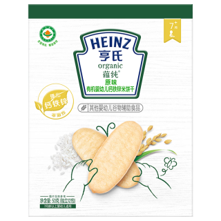 亨氏 钙铁锌原味米饼宝宝零食辅食7个月以上独立小包装50g