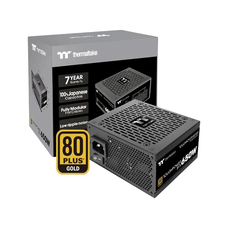 Tt(thermaltake)钢影SFX额定350W/450W/550W/650W金牌全模组电源