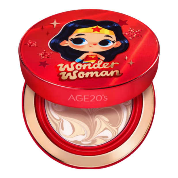 爱敬气垫bb霜粉底遮瑕保湿三色拉花21号神奇女侠版