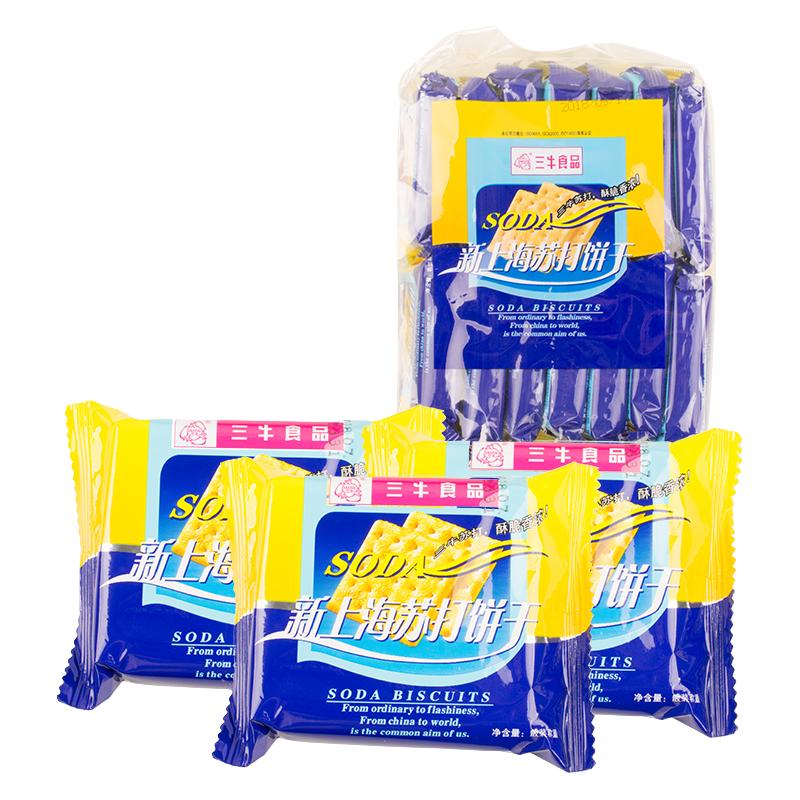 三牛 鲜葱汁苏打饼干 438g