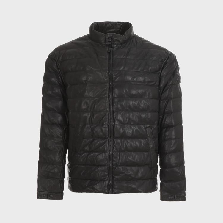 Massimo Dutti 【100%羊皮革】男式休闲经典日常纯色柔软皮衣