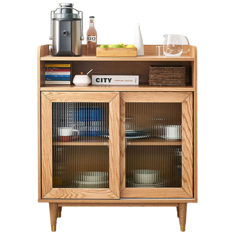 LINSY 林氏家居 北欧餐边柜实木脚茶水柜储物边柜厨房置物柜JU1T餐边柜