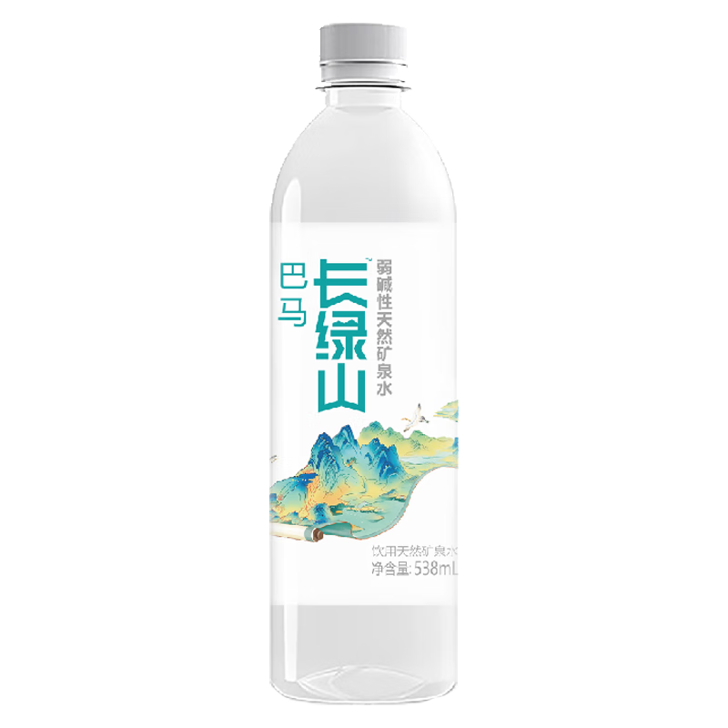 巴马丽琅长绿山矿泉水538mlx10瓶x1箱孝敬爸妈的巴马水