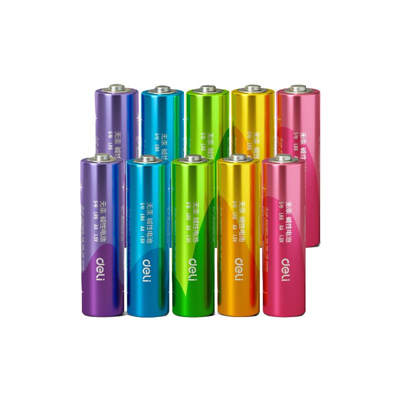 deli 得力 彩虹电池5号/7号 5节