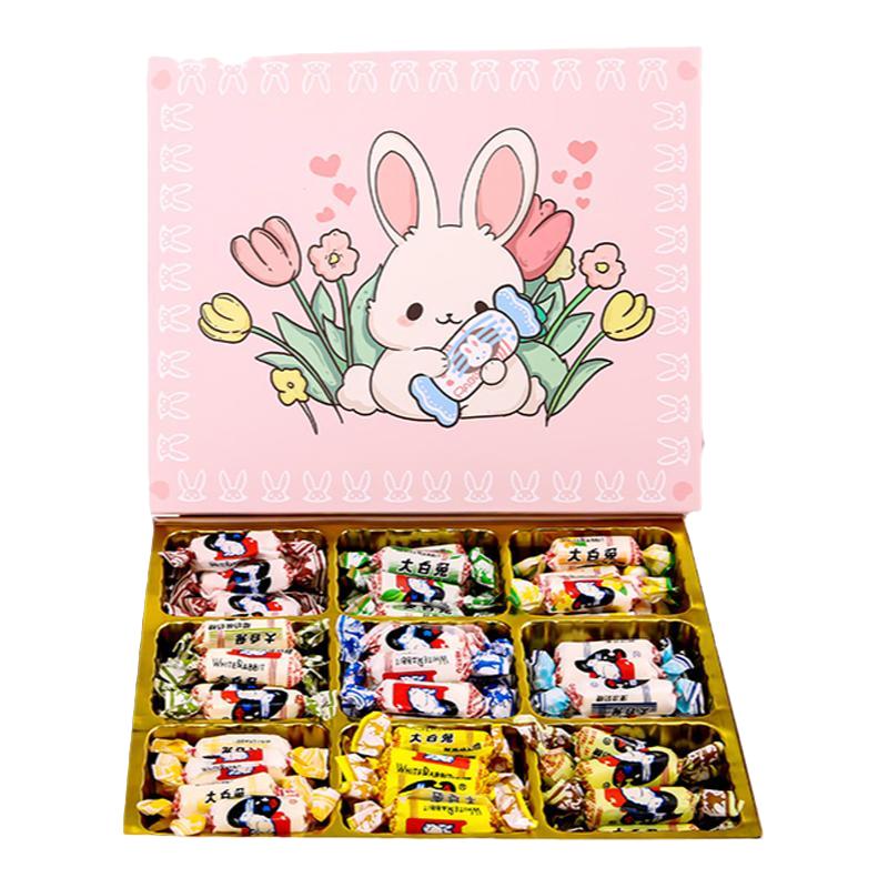 大白兔奶糖糖果礼盒元旦新年春节年货好礼物送亲友员工小孩