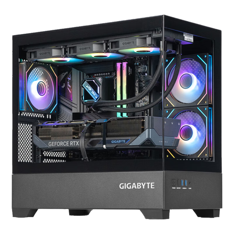 GIGABYTE技嘉 i7 10700F/11代11700F/RTX3070Ti电竞游戏直播设计电脑主机DIY台式机 配置四11700F/16G/1TB/3070Ti