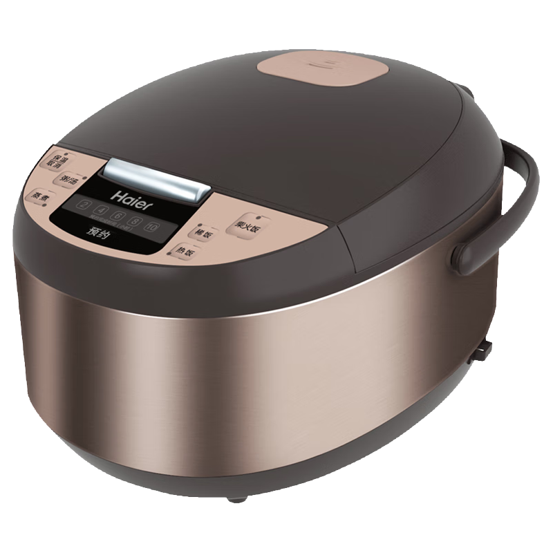 海尔（Haier）智能电饭煲3升  4升容量5种烹饪功能 10小时预约 黄晶复合内胆 3升 3L