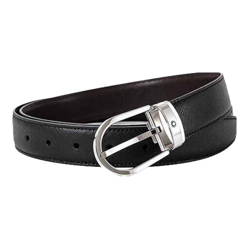MONTBLANC 万宝龙 男士牛皮革针扣腰带 113834 黑色 120