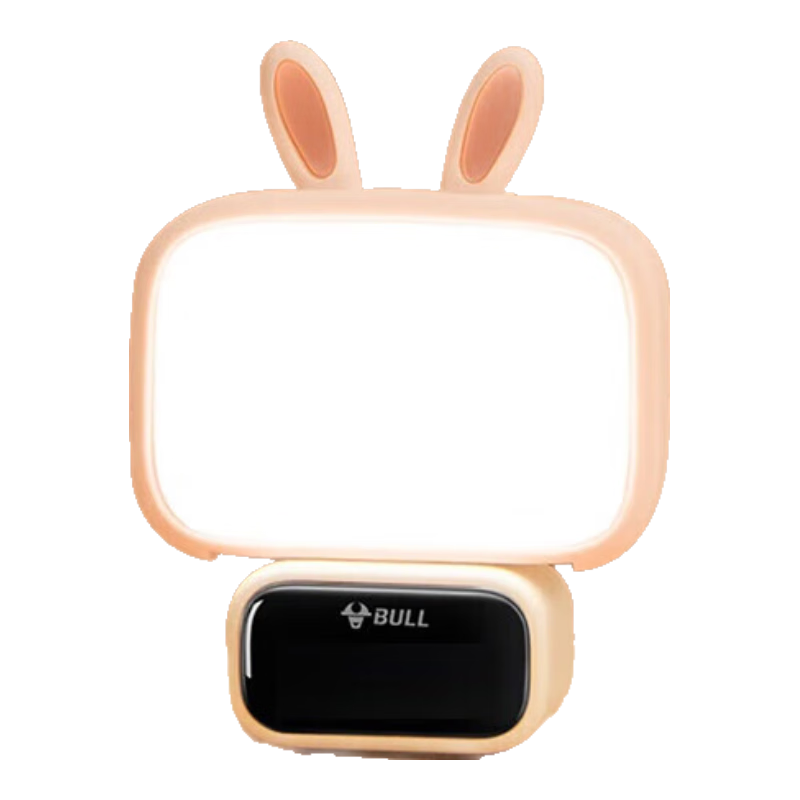 公牛（BULL）萌兔小夜灯氛围灯三档调色无极调光三档定时无线遥控插电基础款