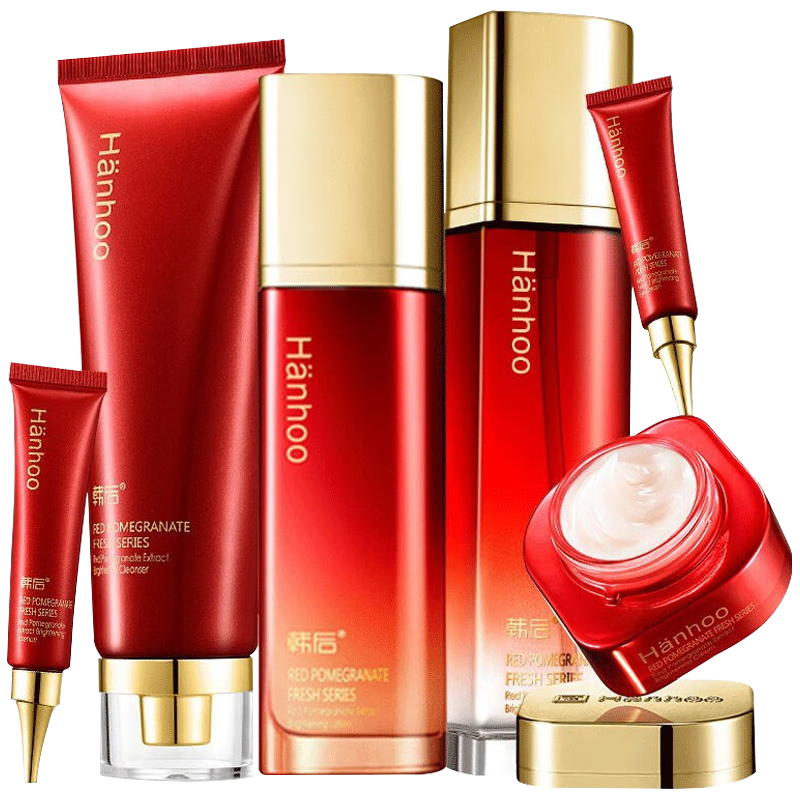 Hanhoo 韩后 红石榴鲜养焕采六件套装水乳保湿护肤化妆品女