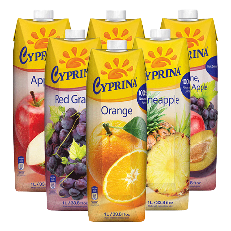 CYPRINA 塞浦丽娜 纯果汁 菠萝汁 1L