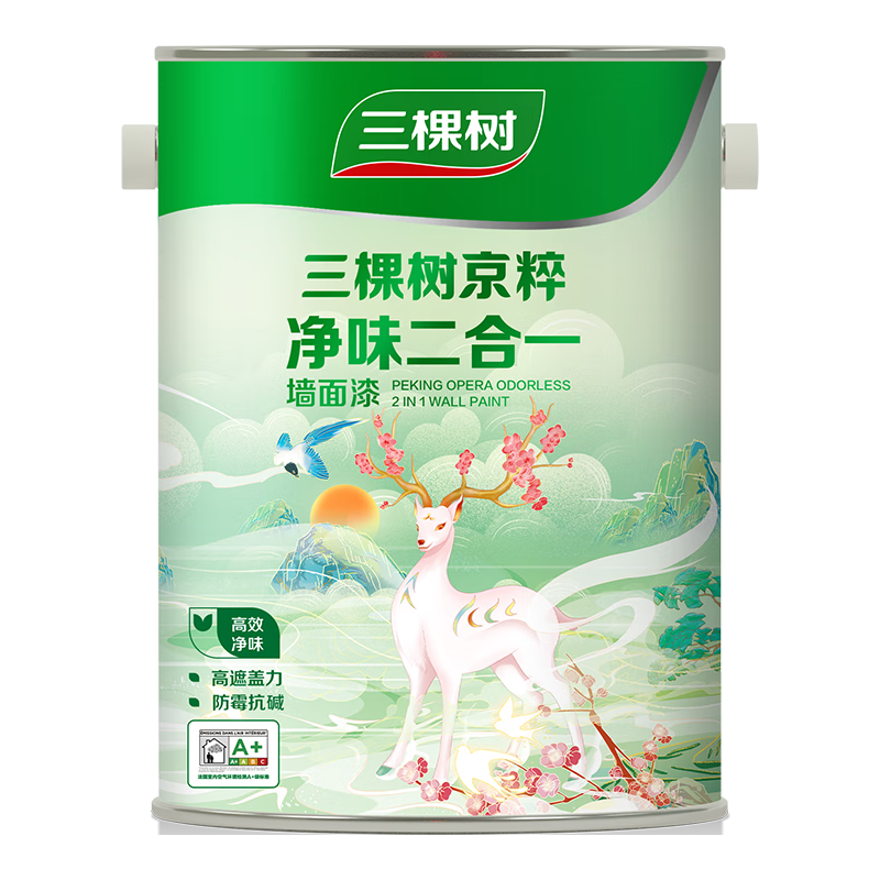  三棵树 SKSHU 内墙墙面漆 白色18L