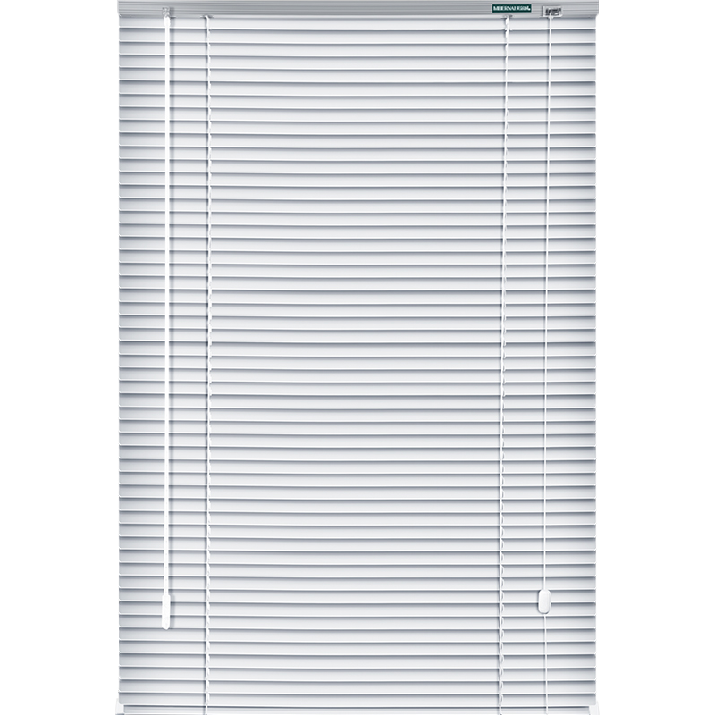 美尔耐铝合金百叶窗帘卫生间遮光升降办公室浴室厕所可选免打孔安装 6022亮光白色 1平方米