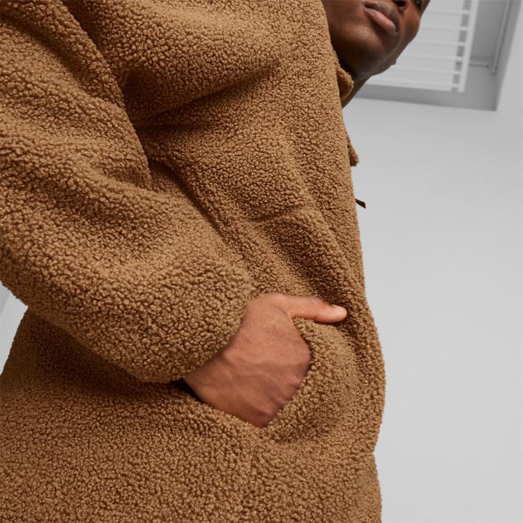  PUMA/彪马 男女同款 翻领拉链绒感运动外套