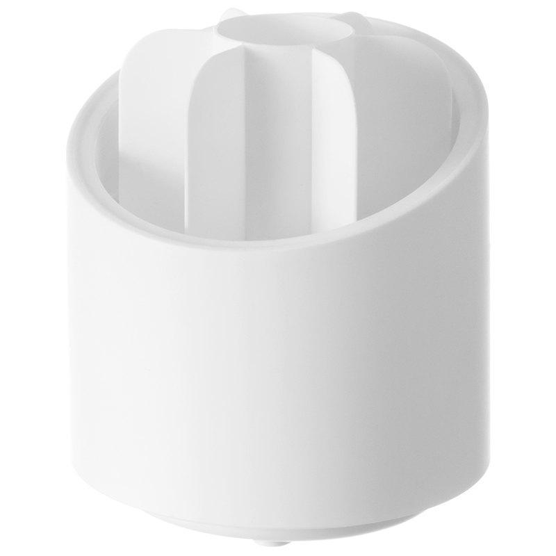 LCSHOP 懒角落 收纳盒旋转防尘化妆刷筒化妆品收纳盒桌面防尘家用化妆品收纳盒置物架 白色不带盖