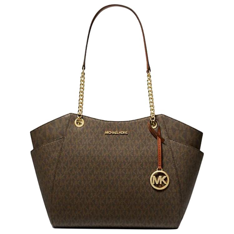 MICHAEL KORS MK迈克高仕 Jet Set Travel 女士大号老花拉链托特包