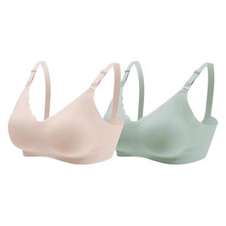 十月结晶 2件无痕哺乳内衣女士内衣文胸哺乳文胸喂奶防下垂装