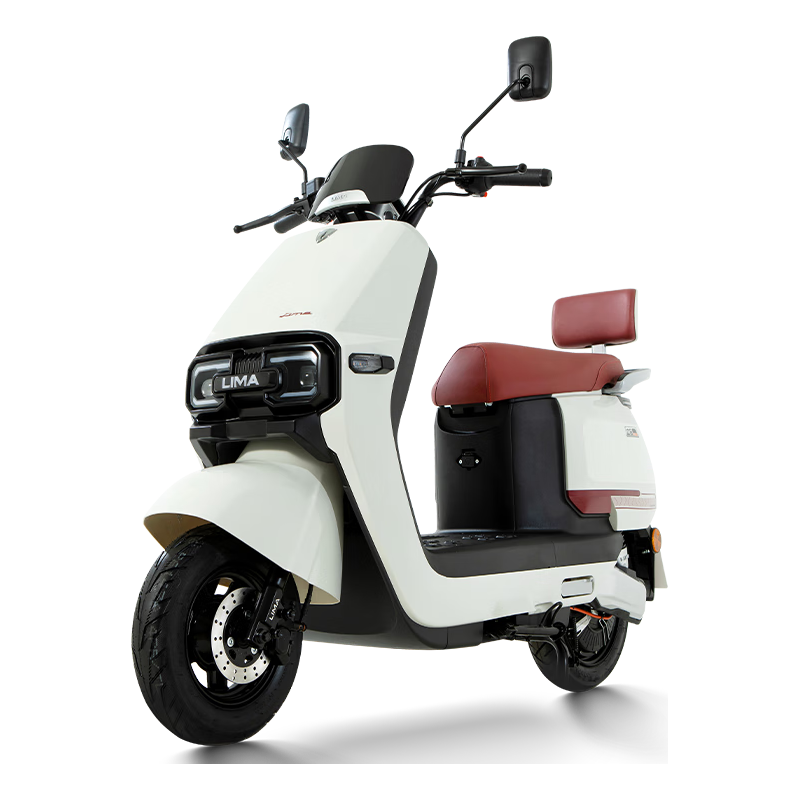 立马（LIMA）电动摩托车【热门商品】莱米 72KM续航72V20Ah铅酸电池NFC智能家用电动车淡雾灰白