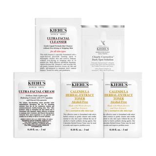 科颜氏（Kiehl's）校园频道派样5片装（高洁+高霜+金水*2+ccds） 校园星品五片礼
