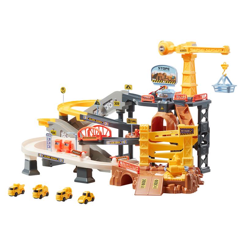 babycare玩具bctoys矿场轨道车停车场火车闯关冒险儿童益智