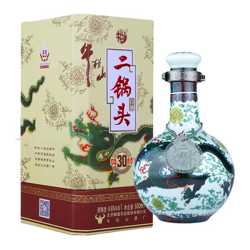  Niulanshan/牛栏山 过年礼 清香型白酒  46%Vol. 盒装 500ml