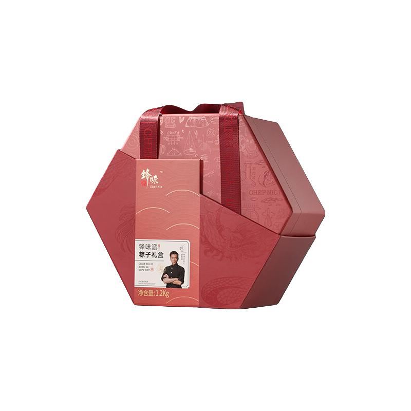  锋味派 鲍鱼粽 粽子礼盒  精致粽子礼盒*1【12粒装】 1.01-2.5kg 礼盒装