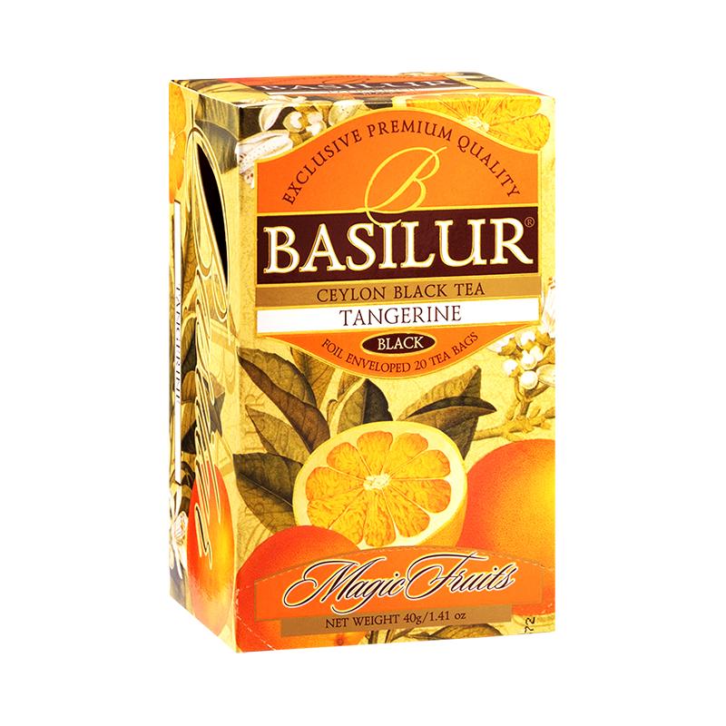 BASILUR宝锡兰魔力柑橘味红茶茶包25片 水果茶包 果茶茶包