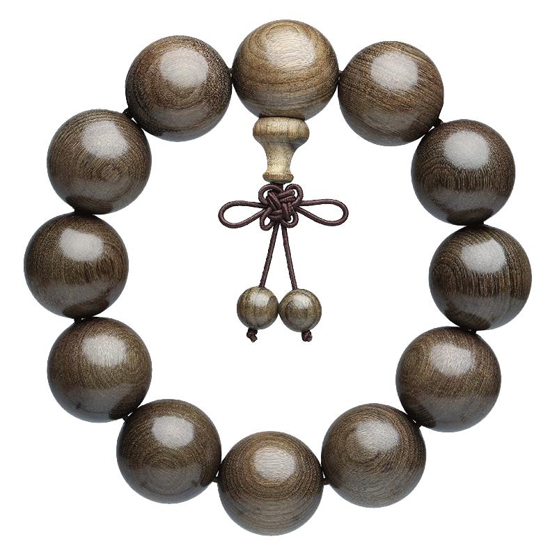 月印百川 金丝楠木手串男女款佛珠手链约20mm