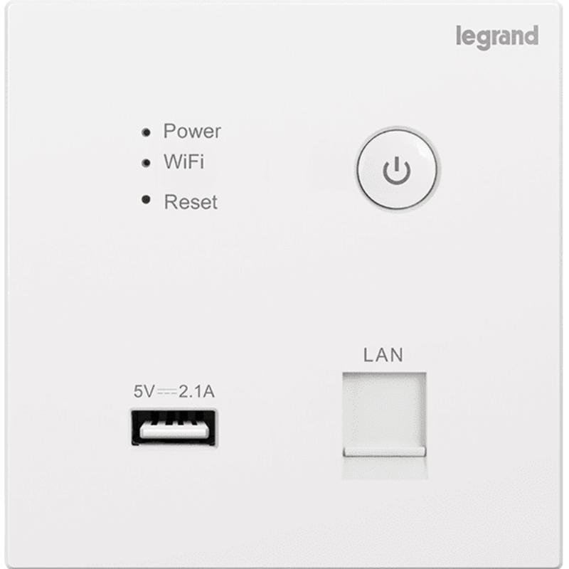 legrand 罗格朗 K8 无线路由插座面板 玉兰白